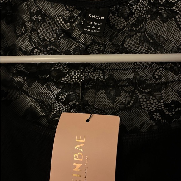 Black Lace Lingerie Romper - Picture 6 of 10